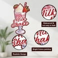 thumbnail image 3 of 1 pc Strawberry Milkshake Metal Tin Sign Fruit Milk Shake Print Iron Art Decor Retro Signs Home Decoration Gifts for Kitchen Dining Room Bars Restaurants Cafe Pubs, 3 of 7