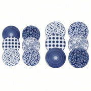 12 Pieces, Ceramic Dinnerware Set For Weddings, Dishwasher & Oven & Microwave Safe, High Quality And Scratch Resistant, Classic And Luxury, Housewarming, Birthday, Anniversary Gift