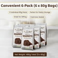 thumbnail image 6 of 6 Pack - Biscotti Cacao Cookies Features Firm Texture with Subtle Cocoa Notes - Italian Cookie Baked for Consistent Crispness & Clean Edges 80g/each, 6 of 6