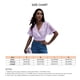 thumbnail image 5 of Top corto para mujer, blusa con cuello en V, blusa transpirable con cuello en V, manga corta con volantes para mujer optimizada para la excelencia, 5 of 5