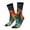 2 Black-1, variant on Abstract Tree Castle Pattern Sport Socks for Women and Men Crew Socks Sporty Calf Socks Casual Socks