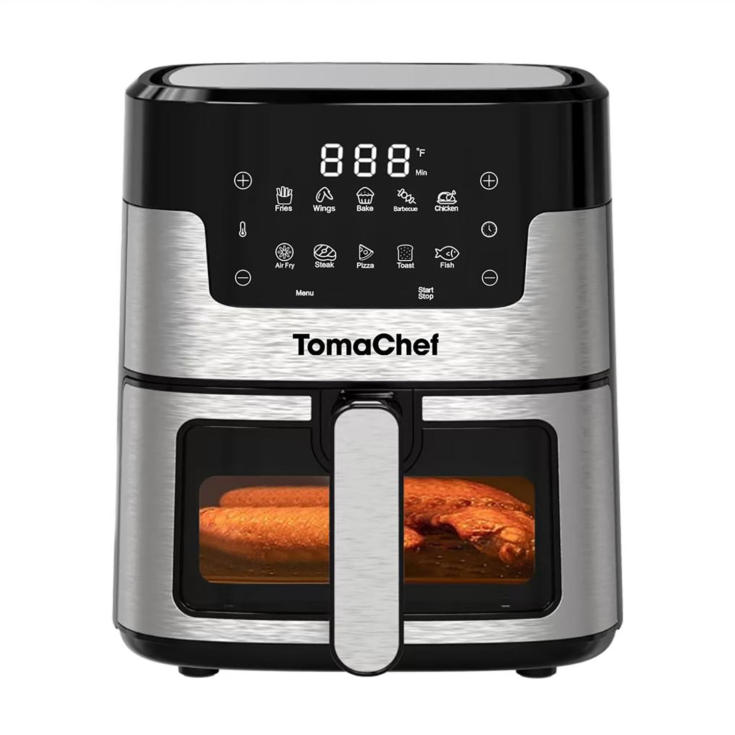 TomaChef 5.3-Qt. 10-in-1 Smart Air Fryer with Visible Window