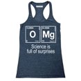 thumbnail image 1 of P&B OMG Element Science is Full of Surprises Women's Tank Top, Heather Navy, L, 1 of 2