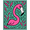 Pink, Pattern 2, variant on ODIKA 2x3 Machine Washable Non-Slip Area Rug, Tropical Latch Hook Kit with Vibrant Feather Design High Traffic Rug, Pink, 639969