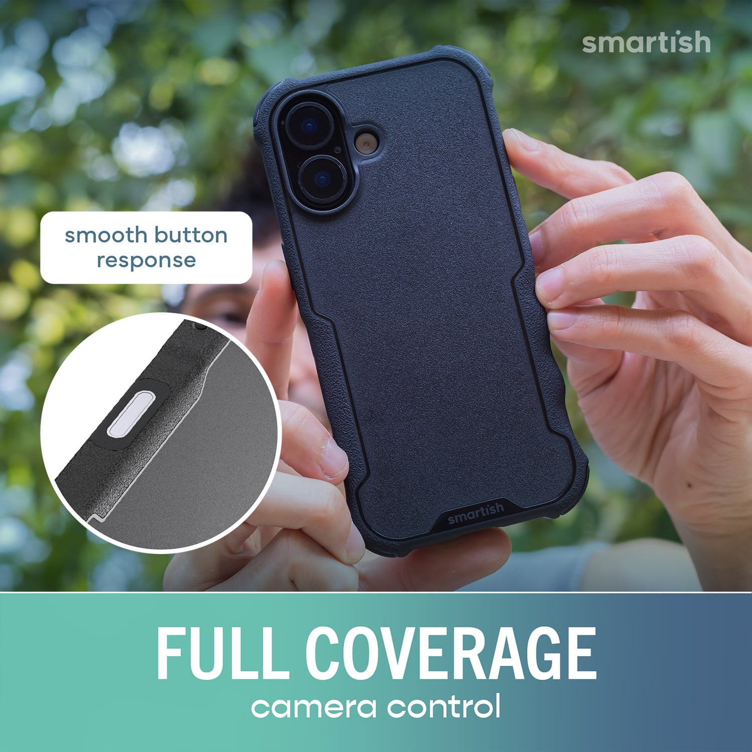 Smartish® iPhone 17 MagSafe Case - Gripzilla Protective Magnetic Case [Rugged + Tough] Heavy Duty Grip Armored Cover w/ Drop Tested Protection for Apple iPhone 17 - Black Tie Affair