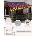 thumbnail image 5 of Sun Shade Sail 14x18Ft GradientPurple Yellow Leopard Uv Block Sunshade Canopy Outdoor Shade Cover Rectangle Shade Cloth For Patio Garden Yard Deck Pergola, 5 of 6