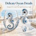 thumbnail image 4 of Ocean Animal Wine Glass, 3D Octopus Shark Whale Turtle Glassware, Novelty Drinking Glass for Coastal Home Decor Beach House Bar Gift, 4 of 7