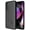 Black, variant on Case with Stand for Moto G 5G (2022), Nakedcellphone [Grid Texture] Slim Hard Shell Phone Protector Cover with Kickstand Motorola XT2213 Series