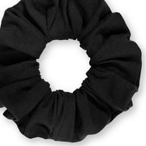 Scrunchies Cotton Knit Standard Size Ponytail Holder Made in USA Scrunchie King Black