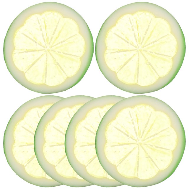 WEUVEB 6Ud Slices De Artificiales En PVC Para Y Presentaciones Visuales