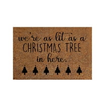 BJUTIR Christmas Coir Welcome Mats For Front Door, Funny Door Mats Outside Holiday Decor