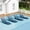 Dark Blue, variant on Pool Chaise Lounge Chair Set of 2, Folding Outdoor Patio Beach Lounger Recliner Chair, in-Pool Use Tanning Chairs with Headrest for All Weather, Lake Blue