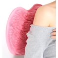 thumbnail image 3 of Halkfri silikonmassage matta, duschryggskrubbare, massage matta med halkfria sugkoppar, exfolierande badmatta, 3 of 5