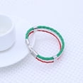 thumbnail image 1 of CRAFTHROU 1Pack Punk Style Flag Bracelet Handmade for Sports Fans with and Alloy for Soccer Events, 1 of 7