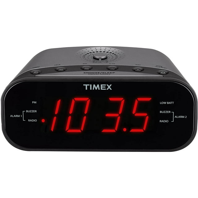 Despertador Timex T231GY con pantalla de 1.2 pulgadas y entrada de línea Mac
