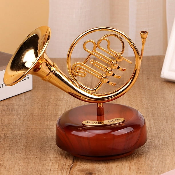 Classical Orchestral Instruments Octave To Saxophone Music Box Home Wine Cooler Ornaments Octave Boxes Children's Gifts Girls Music Boxes
