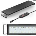 thumbnail image 1 of 24/7 Lighting Full Spectrum Aquarium Light 18W LED Fish Tank Light with Extendable Bracket Adjustable Timer Brightness with External Controller for Fish Tank Planted Tank, 1 of 6