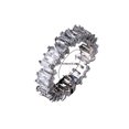 thumbnail image 2 of Jumpingount Moda Zirconia cúbica pequeñas alianzas de boda anillos ligeros anillo de dedo impermeable ahuecado joyería de mano para Ropa, zapatos y accesorios Miscelánea No.7, 2 of 6
