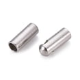thumbnail image 2 of Tarnish Resistant 201 Stainless Steel Cord Ends End Caps Column Stainless Steel color 7.5x2.8mm Hole: 1.6mm Inner Diameter: 2mm 201 Stainless Steel, 2 of 3
