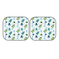 thumbnail image 3 of Uemuo Cartoon Sea Creatures Printed 2 PCS Car Windshield Sun Shade, Auto Sun Heat and UV Rays Blocker, Foldable Automotive Front Window Sunshade Protector, 3 of 7