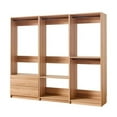 thumbnail image 2 of Dee Modular Closet System, 4 Clothing Racks, 2 Drawers, Oak Brown Wood, 2 of 2