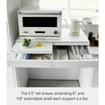 thumbnail image 5 of Yamazaki Home Countertop Drawer with Pull-Out Shelf - Wide, White, Steel, 5 of 7