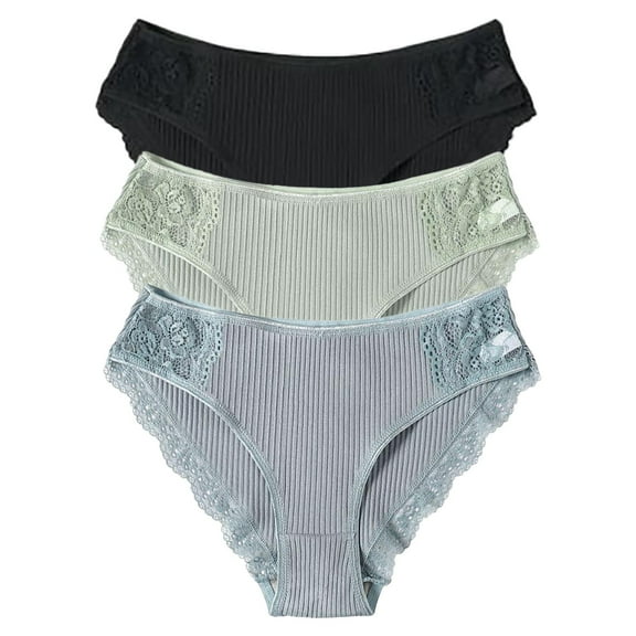 Women's Briefs Women Panties Thongs Pack V Cut Panties for Women Pack Underpants for over 60 Womens Bikini Nylon Maternity Underwear over Bump Lace Underwear Womens Breathable Seamless Pink L