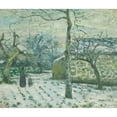 thumbnail image 3 of Camille Pissarro 17x15 Black Modern Framed Museum Art Print Titled - Snow Effect in Montfoucault (circa 1874), 3 of 5
