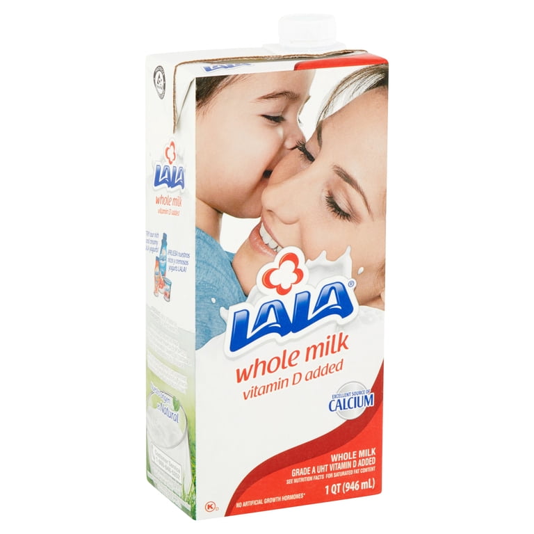 4 pack) (4 Pack) LALA Ultra-Pasteurized Whole Milk, 32 fl oz