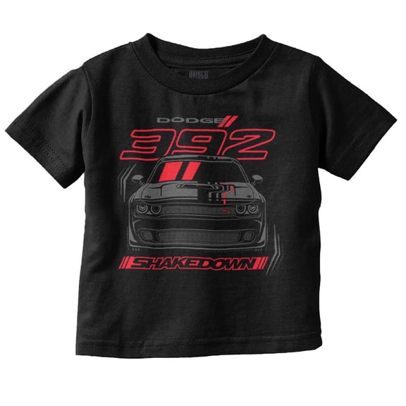 Dodge 392 HEMI V8 Engine Shakedown Toddler Boy Girl T Shirt Infant Toddler Brisco Brands 12M
