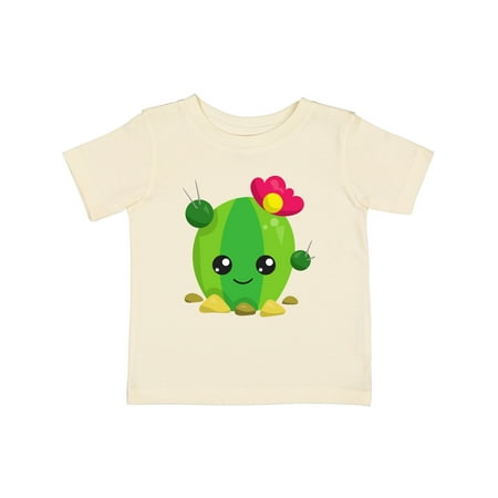 

Inktastic Cute Cactus Kawaii Cactus Green Cactus Flowers Gift Baby Girl T-Shirt