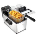 thumbnail image 2 of 1700W 3L Electric Deep Fryer - Stainless Steel with Removable Basket Temperature & Time Control  Odor-Free Filter View Window Lid Dishwasher Safe for Home Usehwasher Safe, 2 of 7