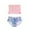 Pink, variant on IROINNID Girls 2PCS Bikini Pleated Split Swimsuit Halter Bathing Suit