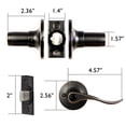 thumbnail image 3 of Oil Rubbed Bronze Privacy Door Lever, 6-Pack, 3 of 15