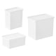 thumbnail image 3 of Bathroom Storage Boxes Plastic Box Waterproof Dustproof Home Organization Laundry Room Containers 17x14.8x7.8cm 3Pcs, 3 of 3