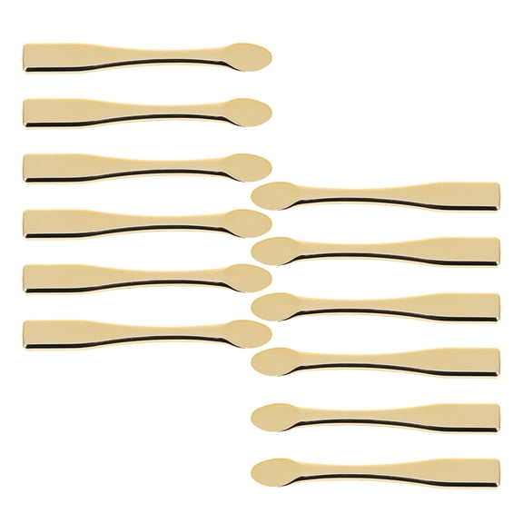 NICEXMAS 12Pcs Tiny Spatulas For Cosmetics Golden Abs Material For Outdoor Use