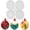 1, variant on 4-Cavity Christmas Ornaments Resin Molds with Hole Round Resin Molds Circle Coaster Molds Round Pendant Casting Molds for Epoxy Resin Christmas Tree Decorations DIY Crafts