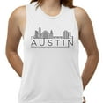 thumbnail image 2 of Skyline Austin Texas Women's Muscle Tank Small White, 2 of 5