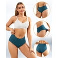 thumbnail image 6 of Aijolen Seamless Underwear for Women Invisible Full Coverage High Waisted Briefs No Show Breathable Comfortable Panties 5 Pack(S,Indigo Inlet), 6 of 7
