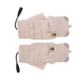 thumbnail image 1 of Guantes Térmicos USB Manoplas Hombres Mujeres Invierno Tejidos Sin Dedos Calentadores De Manos Guantes Térmicos Para Trabajo De Oficina, 1 of 7
