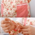 thumbnail image 4 of ACDANC 2Pcs Apron,Sturdy Aprons,Anti-Stain Soft Floral Pattern Chef Apron,Style1, 4 of 4
