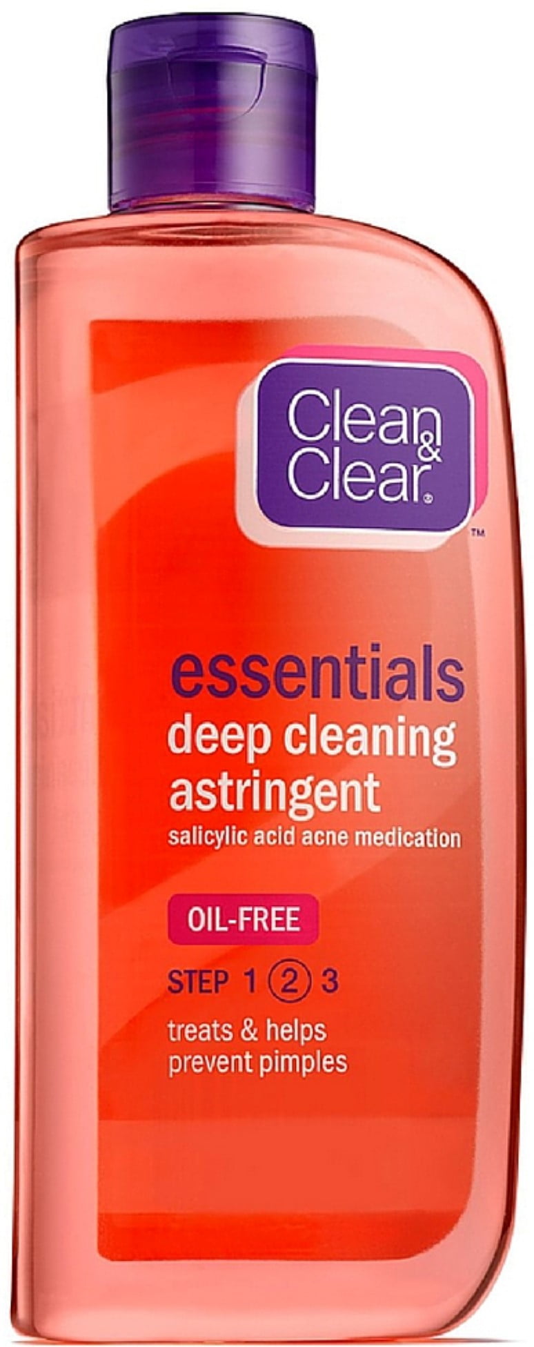 CLEAN & CLEAR Essentials Deep Cleaning Oil-Free Astringent 8 oz (Pack of 4)