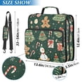 thumbnail image 2 of FORMRS Zipper Binder with Shoulder Strap 2-inch Ring 500 Sheet Capacity File Bag, Green Christmas Trees, 2 of 5