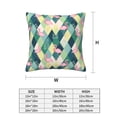 thumbnail image 2 of Throw Pillow Covers, Colorful Bird Leaves Soft Square Pillow Cases with Invisible Zipper for Couch Bed Sofa, Farmhouse Fall Home Decor 18"x18", 2 of 7