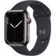 thumbnail image 1 of Apple Watch Series 7 (GPS + Celular, 45 Mm) - Caja de Acero Inoxidable Grafito - Correa Deportiva Azul Medianoche (Reacondicionado), 1 of 3