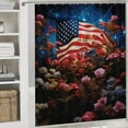 thumbnail image 5 of Independence Day Of The United States Flag Shower Curtain Sets with Rugs 4 Piece Rustic, 5 of 8