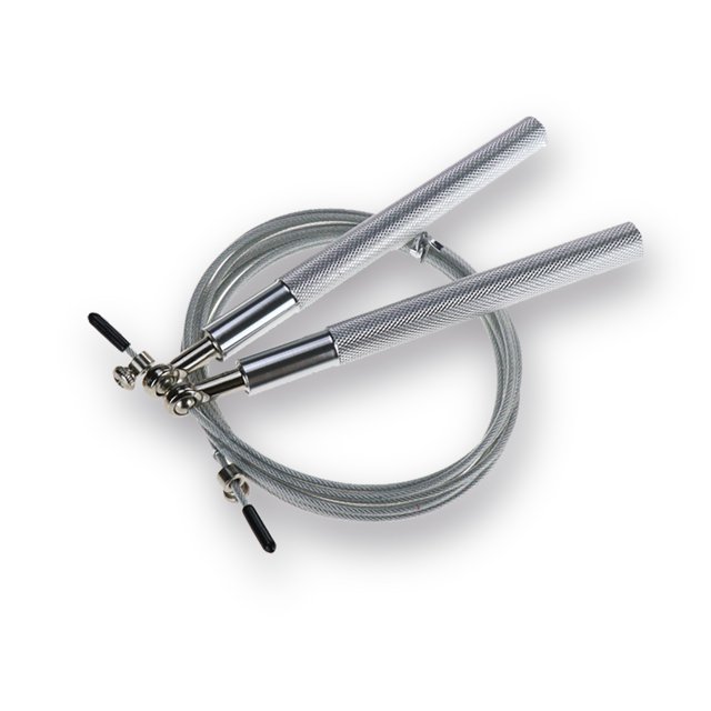 Cuerda para saltar, cuerda crossfit Match & Enjoy Cuerda para saltar en aluminio gris