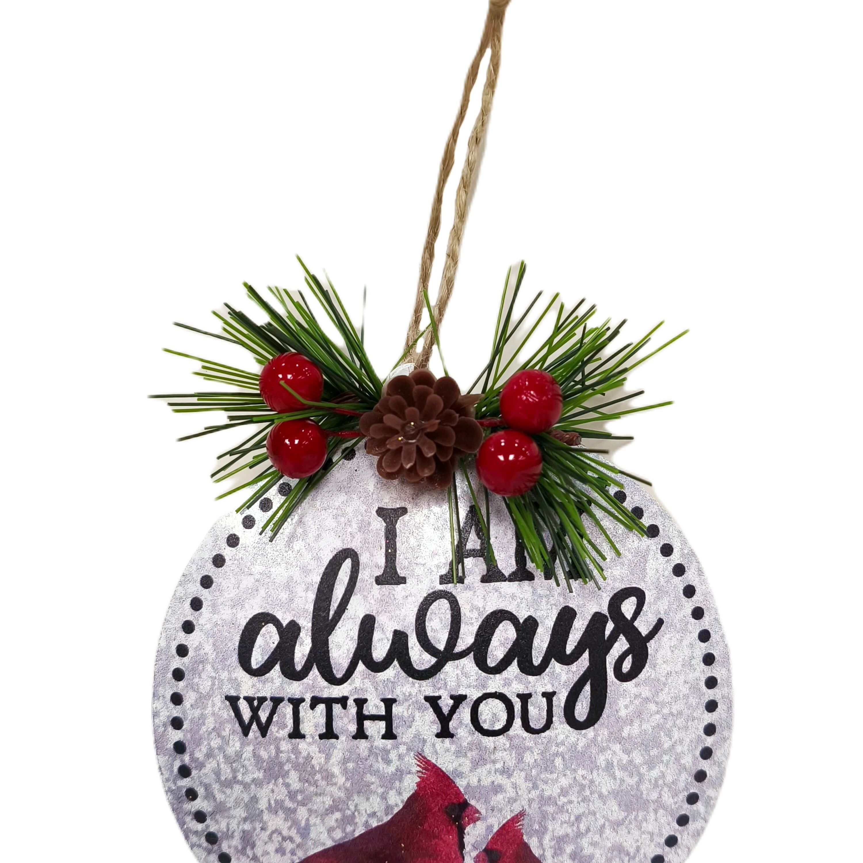 Multicolor I Am Always with You Christmas Ornament, 4", by Holiday Time
