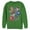 Kelly Green, variant on Men's Lost Gods Xmas Cats in Space  Sweatshirt Black Medium