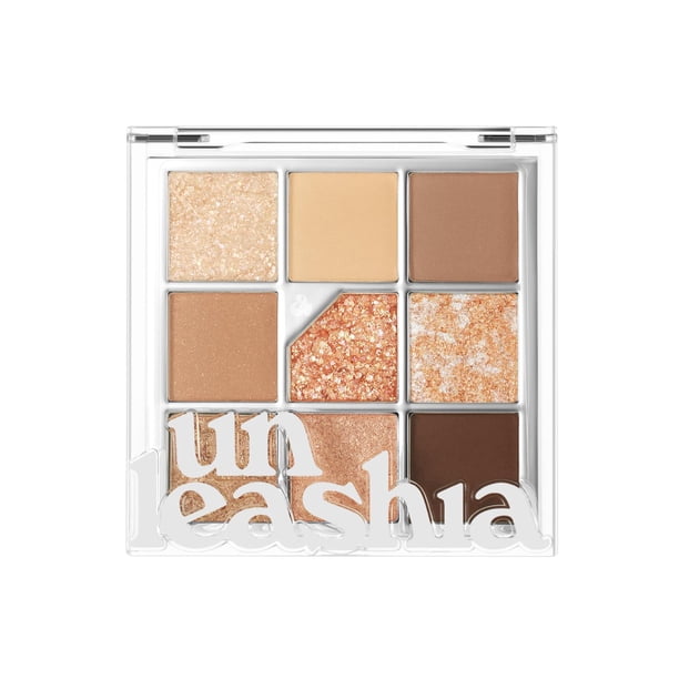 UNLEASHIA Glitterpedia - Sombra de ojos Paleta Maquillaje de ojos Maquillaje de punto Cosméticos (n. 2, color marrón), 0.2 ounces, 6.2 gramo, 1 item
